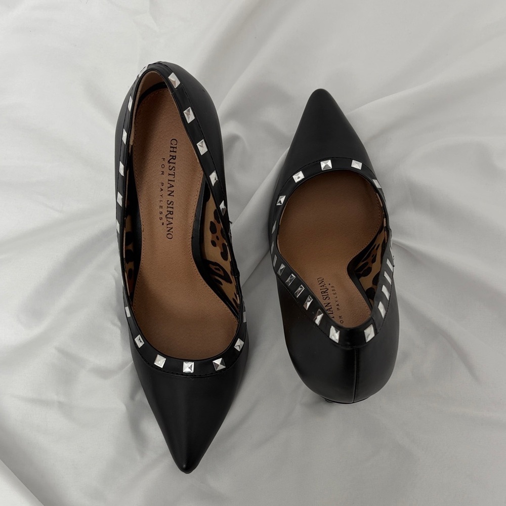 Christian Siriano Black Studded Heels - Picture 4 of 7